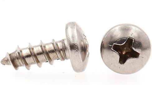 Prime-Line 9020137 Sheet Metal Screw, Self-Tapping, Pan Head Phillips, #10 X 1/2 in, Grade 18-8 Stainless Steel, Pack of 25 in Saudi Arabia