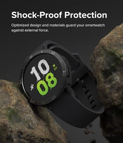Ringke Air Sports + تصميم الإطار [الأناقة والحماية في واحد] متوافق مع حافظة Samsung Galaxy Watch 5 مقاس 44 مم، غطاء TPU مرن مقاوم للصدمات مع حلقة إطار من الألومنيوم اللاصق - أسود / 11 in Saudi Arabia