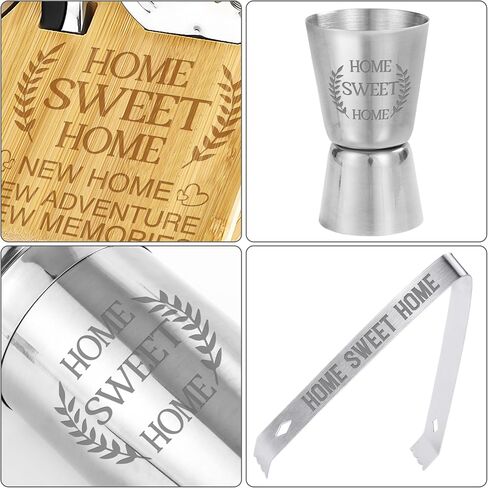 Gifts for Him Boyfriend Gifts, Anniversary Birthday Gifts for Him Boyfriend from Girlfriend Cocktail Shaker Set of 8, Gift for Boyfriend Christmas, Valentine's Day, Bartender Kit with Stand in Saudi Arabia