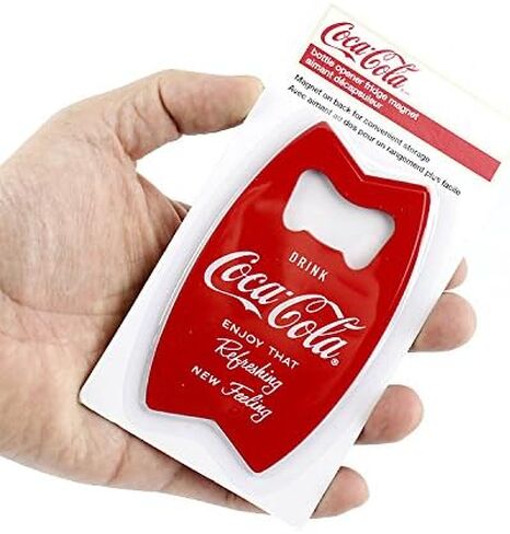 Tablecraft Coca-Cola Classic Logo Flat Bottle Opener, Red in Saudi Arabia