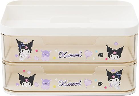 Cute Desk Organizer, Two Drawers Plastic Desktop Organizer with Phone Holder Stand for Girls Bedroom in Saudi Arabia