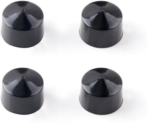 8PCS Black Quad Skateboard Shock Mount Kit Longboard Deck Edge Protector Skateboard Deck Guard Protector Skateboard Guard Replacement Pivot Cup in Saudi Arabia