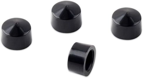 8PCS Black Quad Skateboard Shock Mount Kit Longboard Deck Edge Protector Skateboard Deck Guard Protector Skateboard Guard Replacement Pivot Cup in Saudi Arabia