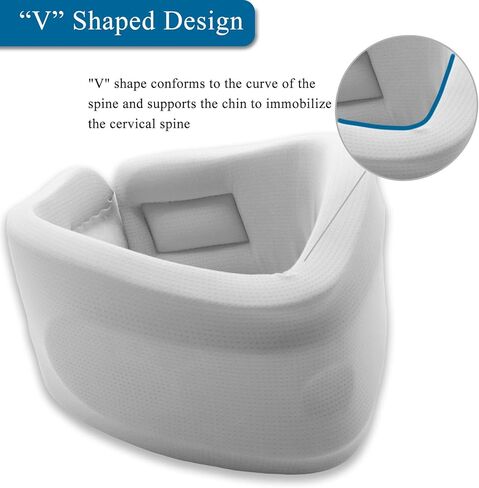 دعامة الرقبة، طوق عنق الرحم لتخفيف آلام الرقبة وتحسين جهاز جر الرقبة بإمالة الرقبة مع نسيج الحرير الجليدي والإسفنج الناعم، دعامة عنق عنق الرحم في المنزل أو العمل (أسود) in Kuwait