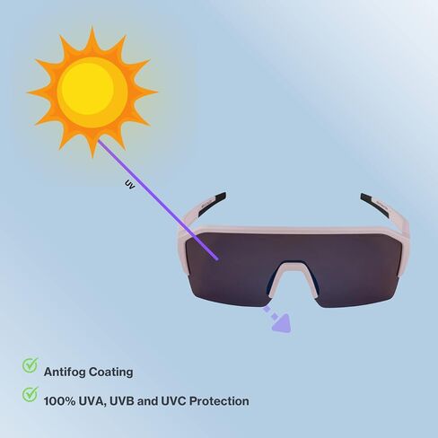 ALPINA contrast-enhancing & shatter-proof cycling glasses for men & women, 100% UV protection, RAM HR Q-LITE in Saudi Arabia