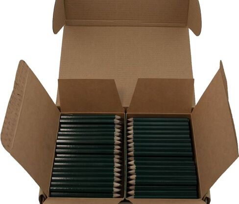 Half Pencils Sharpened Hex (No Eraser) (Golf Pencils, Pew Pencil, Score Pencil, Short Pencil) (Golf Green)(Bulk Box of 288) in Saudi Arabia