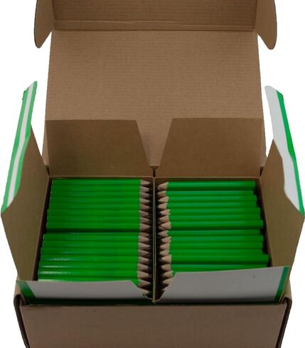 Half Pencils Sharpened Hex (No Eraser) (Golf Pencils, Pew Pencil, Score Pencil, Short Pencil) (Golf Green)(Bulk Box of 288) in Saudi Arabia