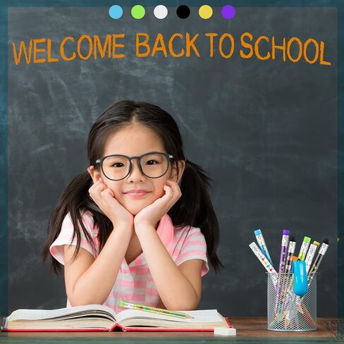 Woanger 72 Pcs Welcome Back to School Pencils First Day of School Pencils Fun Kindergarten Pencils Mini Pencils with Erasers Pencils Gifts for Kids Students Teens Classroom Reward Party Supplies in Saudi Arabia