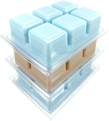 Honeysuckle Jasmine, French Lavender and Sweet Rose Strongly Scented Hand Poured Vegan Wax Melts, 18 Scented Wax Cubes, 9.6 Ounces in 3 x 6-Packs in Saudi Arabia