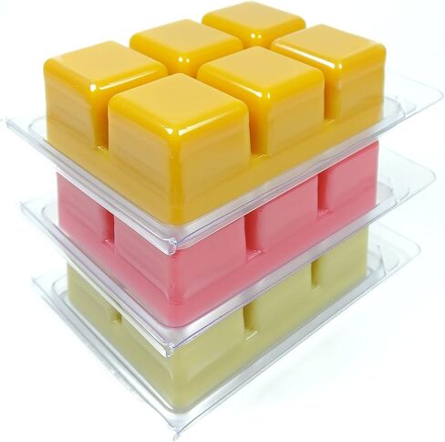Honeysuckle Jasmine, French Lavender and Sweet Rose Strongly Scented Hand Poured Vegan Wax Melts, 18 Scented Wax Cubes, 9.6 Ounces in 3 x 6-Packs in Saudi Arabia