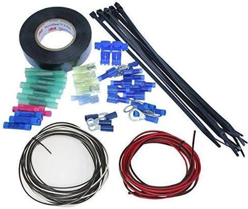 MCSADVENTURES Universal UTV ATV DIY Street Legal Kit نظام إشارة الانعطاف مع قرن (LED مستدير، مفتاح تبديل)، in Kuwait