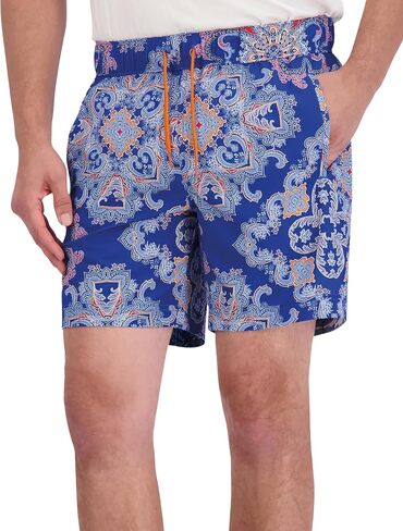 Robert Graham Men's Loki Woven Swim Shorts in Saudi Arabia