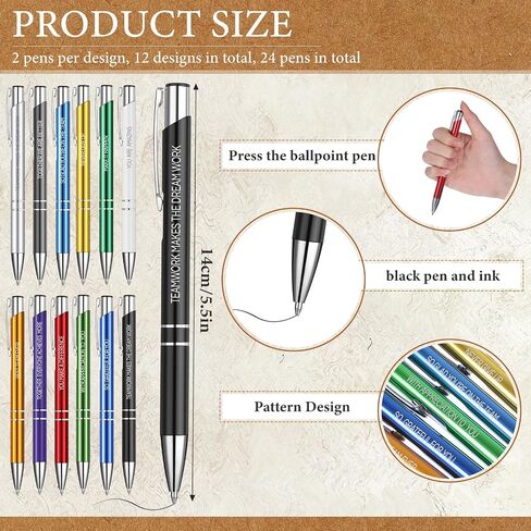 Patelai 48 Pcs Thank You Gifts Appreciation Gifts 24 Pcs Employee Leather Journal with Pen Bulk 7.9 x 4.7 in Inspirational PU Refillable Notebook for Graduation Coworker Employee Gifts(Stylish) in Saudi Arabia
