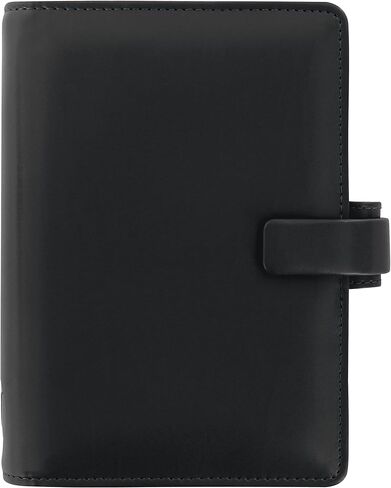 Filofax Metropol Organizer, Personal Size, Black - Leather-Look, Six Rings, Week-to-View Calendar Diary, Multilingual, 2024 (C026902-24) in Saudi Arabia