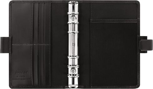 Filofax Metropol Organizer, Personal Size, Black - Leather-Look, Six Rings, Week-to-View Calendar Diary, Multilingual, 2024 (C026902-24) in Saudi Arabia
