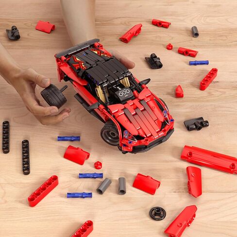 Remote Control Racing Car Building Kit, Compatible with Lego STEM Toys for Kids 2 in 1 Model Car Kit 425 PCS, Gifts Toys for Age 6-12 Years Old Kids Boys in Saudi Arabia
