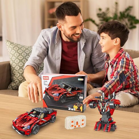 Remote Control Racing Car Building Kit, Compatible with Lego STEM Toys for Kids 2 in 1 Model Car Kit 425 PCS, Gifts Toys for Age 6-12 Years Old Kids Boys in Saudi Arabia