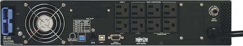 Tripp Lite SMART1500CRMXL 1500VA 1440W UPS Smart Rackmount AVR 120V USB DB9 SNMP 2URM, 8 Outlets , Black in Saudi Arabia