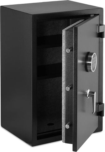 Amazon Basics Fire Resistant Security Safe with Programmable Electronic Keypad, 2.1 Cubic Feet, Black, 16.93"W x 13.78" Dx 25.98"H in Saudi Arabia