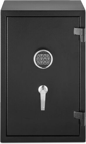 Amazon Basics Fire Resistant Security Safe with Programmable Electronic Keypad, 2.1 Cubic Feet, Black, 16.93"W x 13.78" Dx 25.98"H in Saudi Arabia