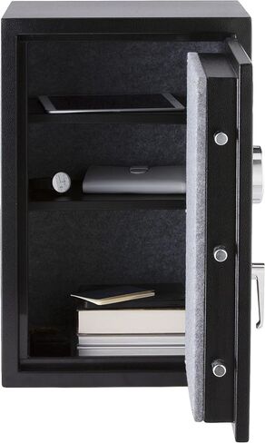 Amazon Basics Fire Resistant Security Safe with Programmable Electronic Keypad, 2.1 Cubic Feet, Black, 16.93"W x 13.78" Dx 25.98"H in Saudi Arabia