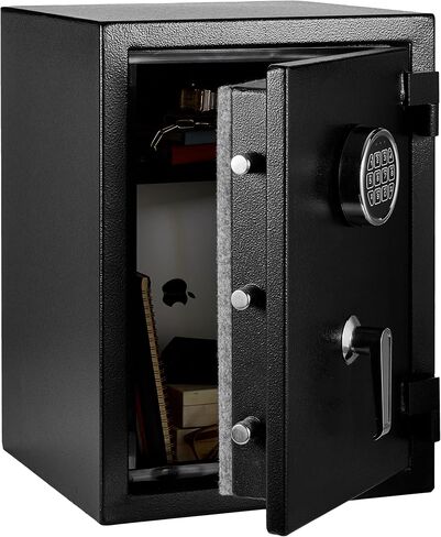 Amazon Basics Fire Resistant Security Safe with Programmable Electronic Keypad, 2.1 Cubic Feet, Black, 16.93"W x 13.78" Dx 25.98"H in Saudi Arabia