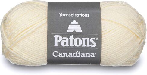 PATONS Canadiana Oatmeal Yarn - 6 Pack of 3.5oz/100g - Acrylic - 4 Medium - 205 Yards - Knitting/Crochet in Saudi Arabia
