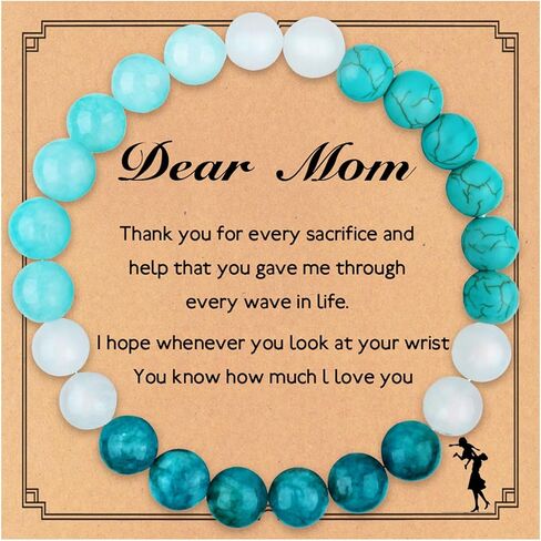 Back to School To My Daughter Bracelet Gift from Mom Dad, First Day of School Gift for Her, Pink Stone Bracelet Birthday Graduation Christmas Gifts for Girls from 5-25(Light Pink) in Kuwait