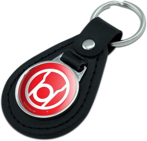 الرسومات والمزيد من الجلد الأسود الفانوس الأخضر Blackest Night Red Lantern Logo Keychain in Saudi Arabia