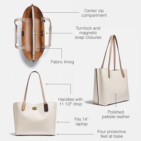 Coach Womens Polished Pebble Leather Willow Tote in Saudi Arabia