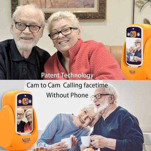 كاميرات NBKsmart ثنائية الاتجاه لكاميرا الصوت والفيديو بتقنية البلوتوث للمنزل وغرفة النوم الداخلية للمنزل، للحيوانات الأليفة/الكلب/الجرو/القطط/المربية، تطبيق كاميرا الهاتف pro v3 Talk Devices، شاشة أمان الشقة لكبار السن، أبيض in Kuwait