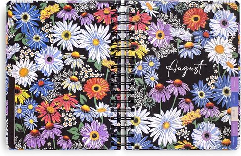 Vera Bradley 2024-2025 Large Planner Daily Weekly & Monthly, 17 Month Hardcover Agenda Dated Aug 2024-Dec 2025, Cute Planner with Stickers, Pockets, & Spiral Binding (Garden Green Leaf) in Saudi Arabia