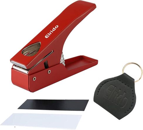 DIY Guitar Picks Maker Guitar Pick Punch Make Your Endless Guitar Picks, With Leather Key Chain Picks Holder and 2 Pick Strips Sheet - Guitar Picks Puncher Tool Kit Gift for Guitarist (Black) in Saudi Arabia