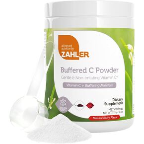 Zahler Buffered C Powder, Vitamin C Powder with Buffering Minerals, Kosher, 11OZ