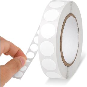 1000 Pcs 0.5 Inch Black Round Stickers Waterproof Circle Stickers Black Dot Stickers Color Coding Label for Office Shop Home Classroom Marking