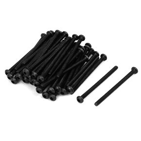 uxcell M2x35mm Metal Grade 10.9 Button Head Hex Socket Cap Screw Bolt Fastener 20pcs