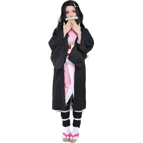 miccostumes Womens Anime Red Bean Kimono Cosplay Costume