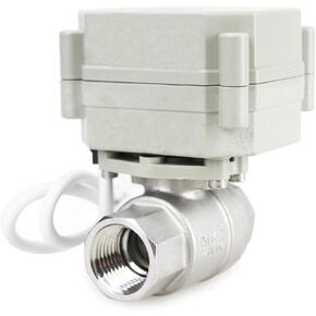 1 inch NPT 2 Way 12VDC 9-24VAC/DC Stainless Steel 304 Normally Closed Electrical Position Feedback On/Off Motorized Ball Valve
