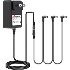 PKPOWER Guitar Pedal Power DC Adapter Charger 3 Way Daisy Chain Cable for Roland, Distortion, Casio Keyboard and Behringer, Power Supply for Nobels, NUX, TC Electronic, Xotic, Zoom Effects Pedals