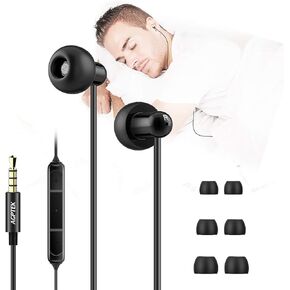 AGPTEK Sleep Earbuds, in-Ear Earphones for Sleeping with 3 Sizes Ultra-Light Soft Silicone, Noise Isolating Headphone Perfect for Sleeping, Insomnia, Side Sleeper, Air Travel, Meditation & Relaxation