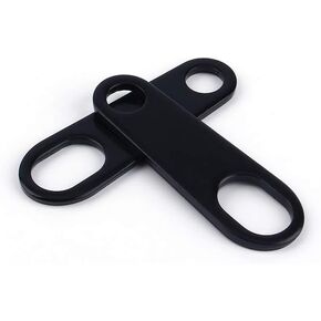 Keenso 2Pcs Rear Indicator Bracket, Universal Indicator Rear/Front Light Relocation Holder Black Steel Shock Brackets