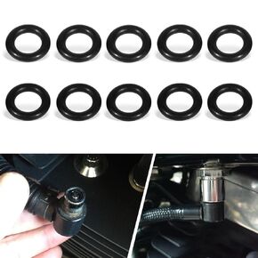 Fuel Line Male End O-Ring Rebuild Kit MC6005 MC600-5 Replacement for Harley Davidson Street Glide Road King Sportster 883 (10PCS)