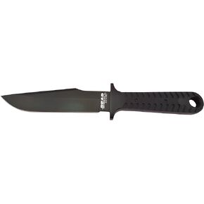 Bear Edge Compact Bowie, 5" 440 High Carbon Stainless Steel Blade, Lightweight Black G10 Handles, Ballistic Sheath Included (61108)