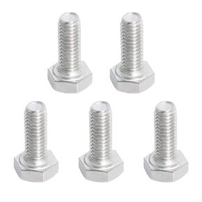 Aopin M5 x 12mm Hex Head Bolts Screws Grade 6.8 Stainless Steel, Fasteners Fully Machine Threaded SUS304 50 Pcs