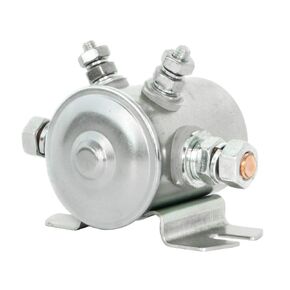 24V Continuous Duty Solenoid Relay 4 Terminal For Golf Carts, Winch, Marine In Rush Heavy Duty SPST Solenoid Replaces # 5945-01-516-0446, 5945-00-081-9491, 1114239, 1114536, 15-141,24063BX