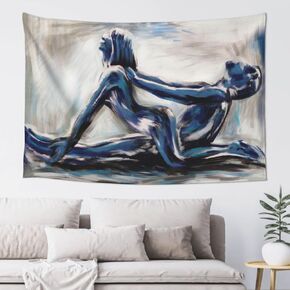 EJAE Black Art Sexy Woman Tapestry Wall Hanging Home Decor Hippie Art For Girls Bedroom Living Room Collegedecor 60x40 Inch