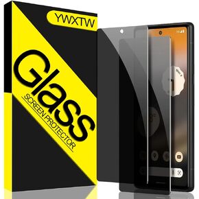 YWXTW Privacy Screen Protector for Google Pixel 6A, 6.1"5G, Tempered Glass Anti-Spy 9H Hardness Film