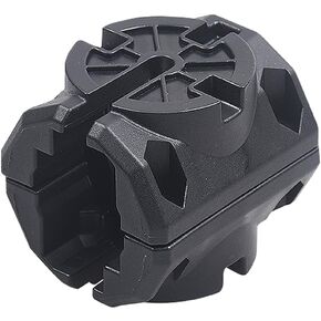 Kayak Rail Adapter, Compatible with Hobie H-Rail - Kayak Fishing Accessories - Black