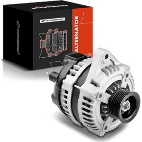 A-Premium Alternator Compatible with Ford Thunderbird 2003-2005 V8 3.9L & Lincoln LS 2003-2006 V8 3.9L, 12V 140A Clockwise 6-Groove Pulley, Replace# 104210-3201, 104210-4910, 104210-3202