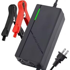 24V Lithium Battery Charger, 29.2V 5A LifePO4 Battery Charger, Trickle Charger, Battery Maintainer, with Cooling Fan Multiple Protection Functions, Designed for 24V LiFePO4 Rechargeable Batteries